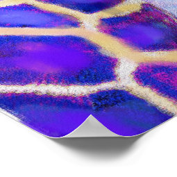 Two Purple Giraffes Poster | Zazzle