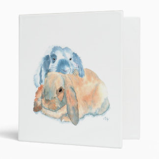 Two Rabbits 3 Ring Binder