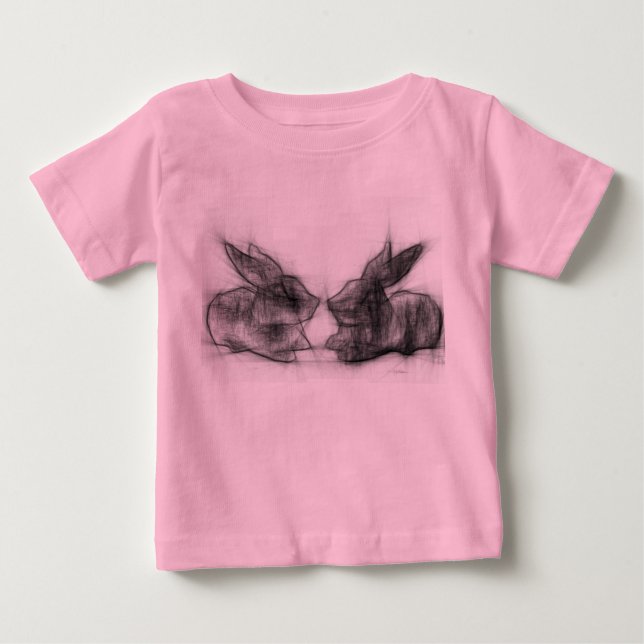 Two rabbits baby T-Shirt (Front)
