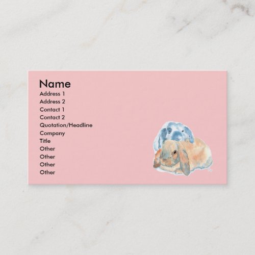 Two Rabbits Business Cards