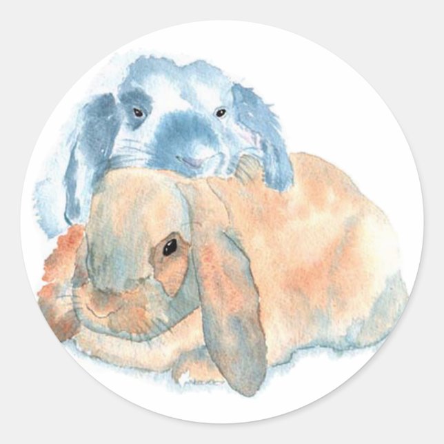 Two Rabbits Stickers (Front)