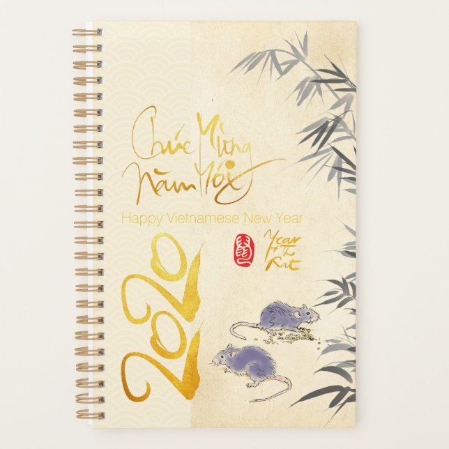 Two Rats Bamboo Vietnamese New Year 2020 S Planner (Front)