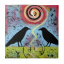 Two Ravens Reflect Ceramic Tile