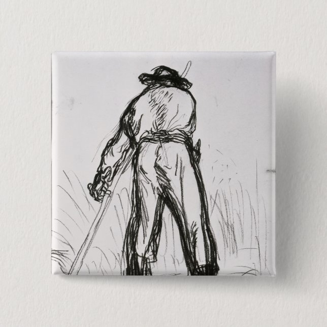 Two Reapers Seen from the Back Pinback Button (Front)