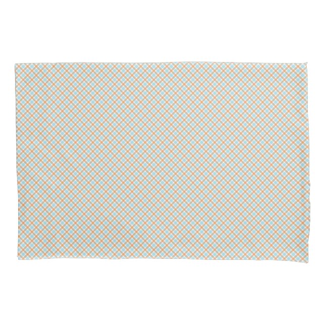 Two rectangular placemats with a subtle diagonal  pillow case (Front)