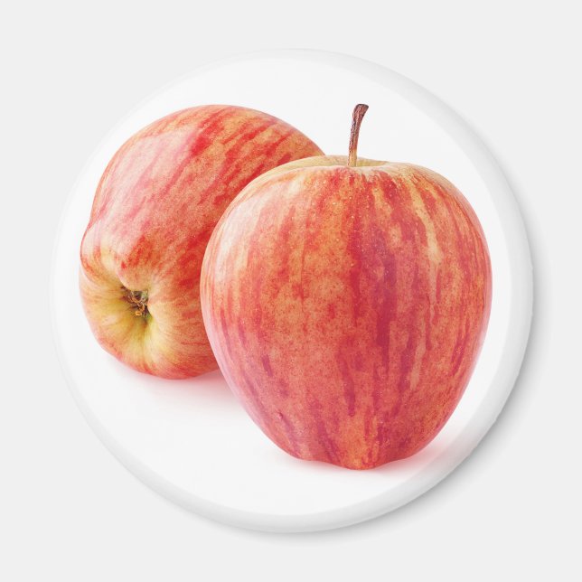 Two red apples magnet (Front)