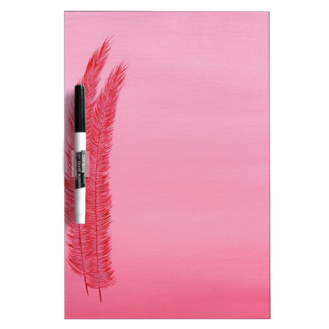Two Red Feathers Dry Erase Board (Front)