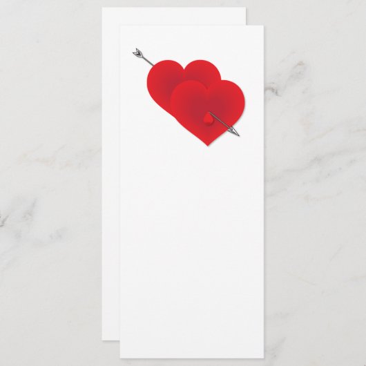 Two red hearts (Front/Back)