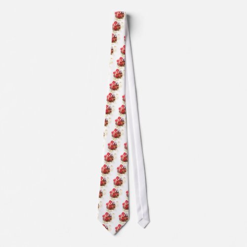 Two Red Hearts Tie