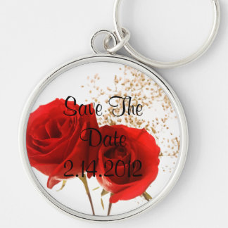 Two Red Roses Keychain