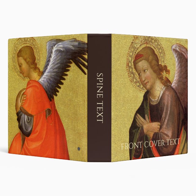 Two Renaissance Angels by Master of Bambino Vispo 3 Ring Binder (Background)