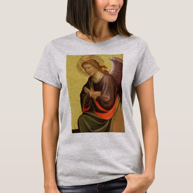Two Renaissance Angels by Master of Bambino Vispo T-Shirt (Front)