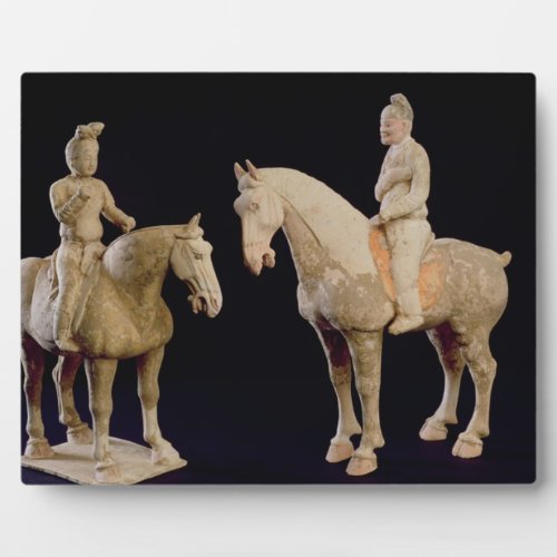 Two Riders Chinese Tang dynasty 618_906 terra Plaque