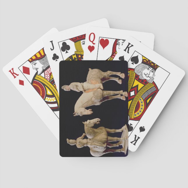 Two Riders, Chinese, Tang dynasty (618-906) (terra Poker Cards (Back)
