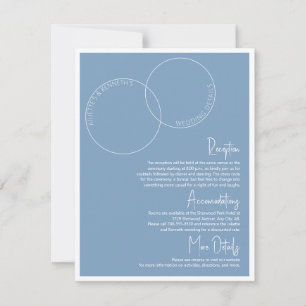 Two Rings Wedding Details Card