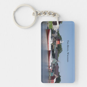 Two Rivers, Wisconsin acrylic key chain