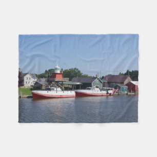 Two Rivers Wisconsin, fleece blanket