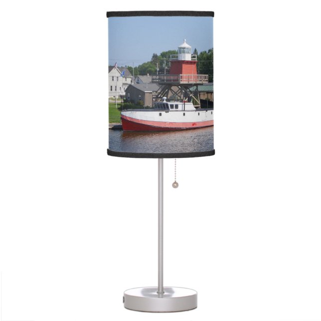 Two Rivers, Wisconsin lamp or shade (Left)