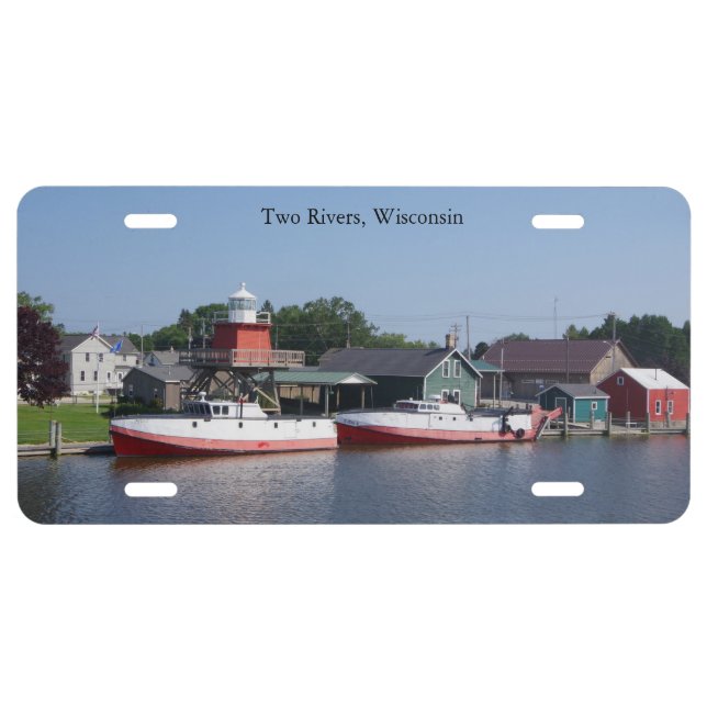 Two Rivers, Wisconsin license plate (Front)