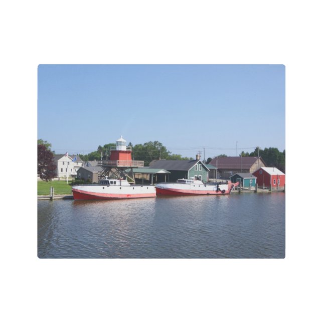 Two Rivers, Wisconsin metal wall art (Front)