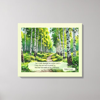 Two roads diverged in a wood,  Canvas Print