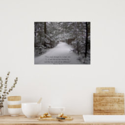 Two Roads Diverged In A Wood Poster | Zazzle