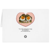 Two robins cards (Back Horizontal)