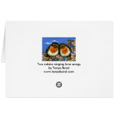 Two robins cards (Back Horizontal)