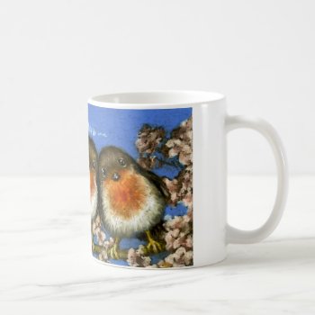 Two Robins Mug By Tanya Bond by tanyabond at Zazzle