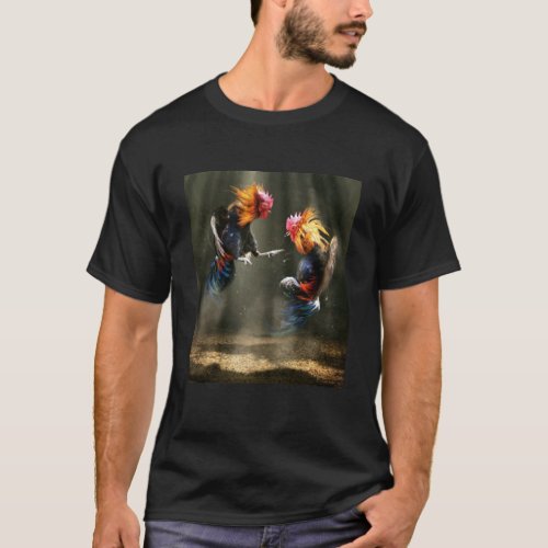 Two roosters fighting  T_Shirt