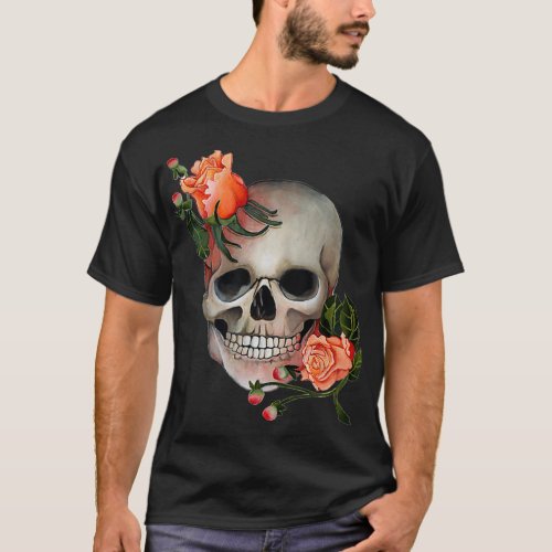 Two roses and a  novelty design beautiful flowers  T_Shirt