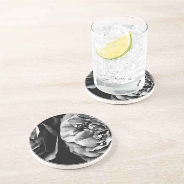 two roses sandstone coaster (Side)