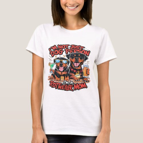 Two Rottweiler Dogs Sitting Together T_Shirt