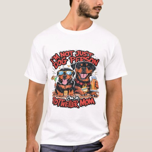 Two Rottweiler Dogs Sitting Together T_Shirt