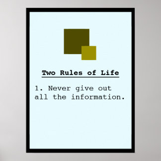 Two Rules Poster