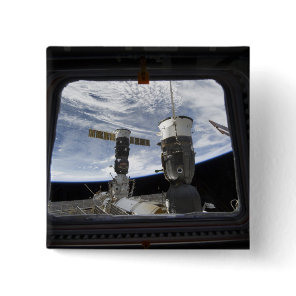 Two Russian spacecraft Button