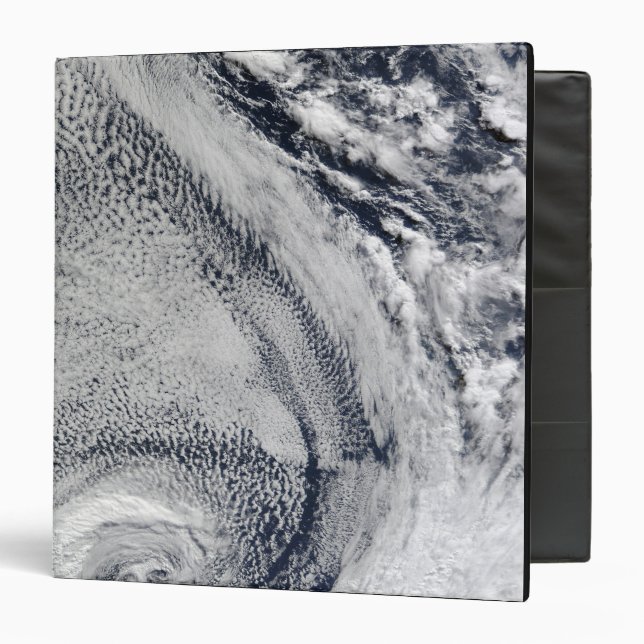 Two S-Shaped Polar Hurricanes 3 Ring Binder (Front/Inside)