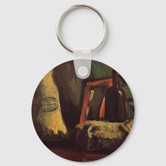 Two Sacks and a Bottle by Vincent van Gogh Keychain (Front)