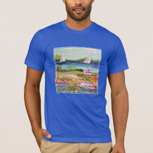 Two Sailboats and Cottage T-Shirt