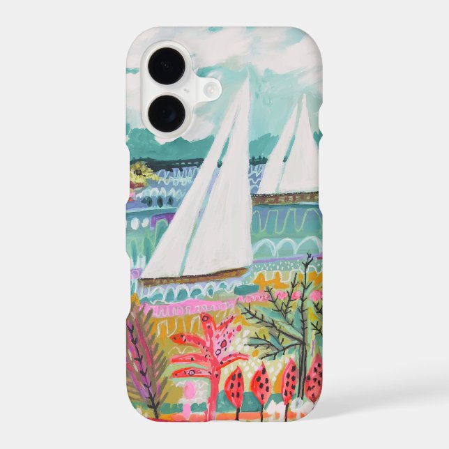 Two Sailboats Iphone Case (Back)