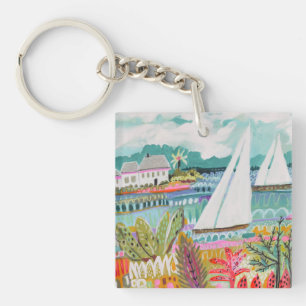 Two Sailboats Keychain