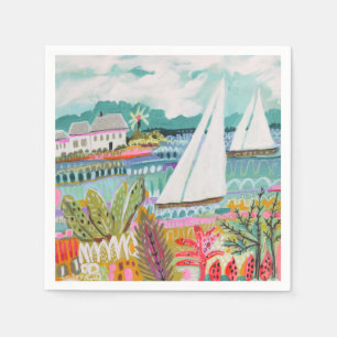 Two Sailboats Napkins