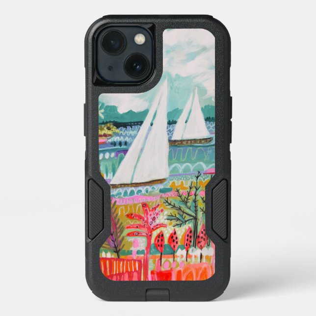 Two Sailboats Otterbox iPhone Case (Back)