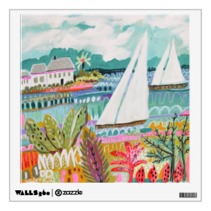Two Sailboats Wall Decal