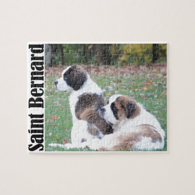 Two Saint Bernards Jigsaw Puzzle (Horizontal)