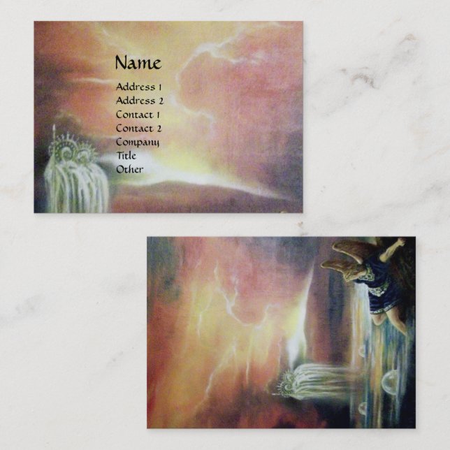 TWO SAINT JOHN AND FALLEN ANGEL BUSINESS CARD (Front/Back)