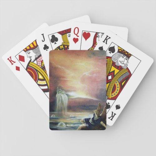 TWO SAINT JOHN AND FALLEN ANGEL PLAYING CARDS