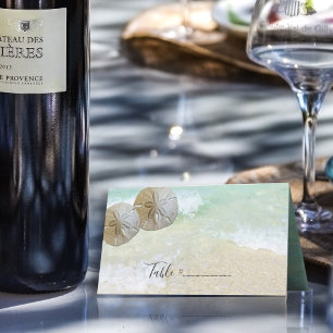 Two Sand Dollars Standing Place Card Table Number