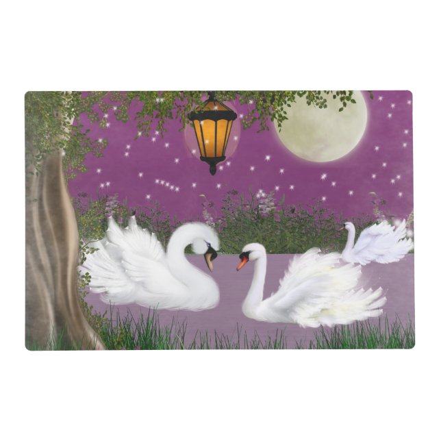 Two scenes laminated place mat (Front)