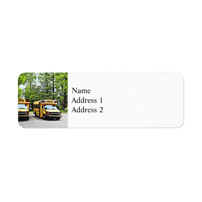 Two School Buses Label (Front)